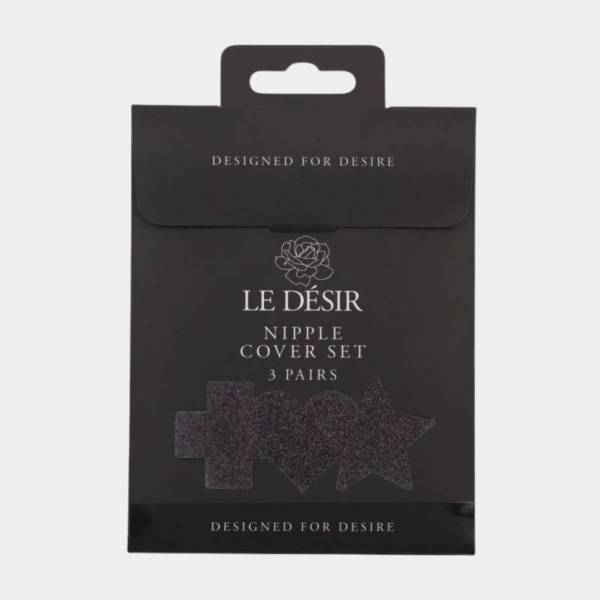 LOT 3 PAIRES NIPPLES STICKERS - NOIR